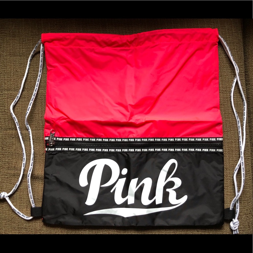 Victoria’s Secret Pink Bright Pink Drawstring Bag